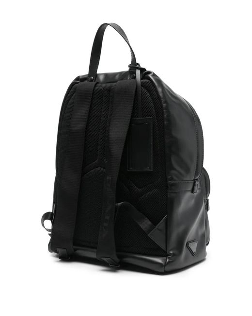 Prada Black Leather Backpack for men