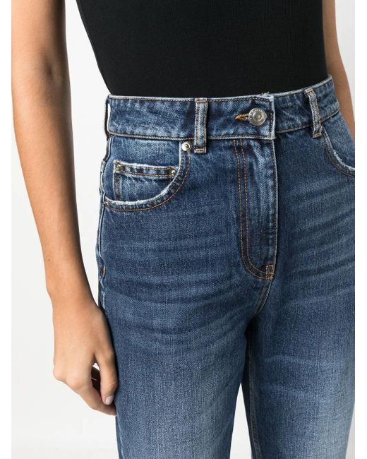 IRO Blue Light-Wash Fitted Jeans