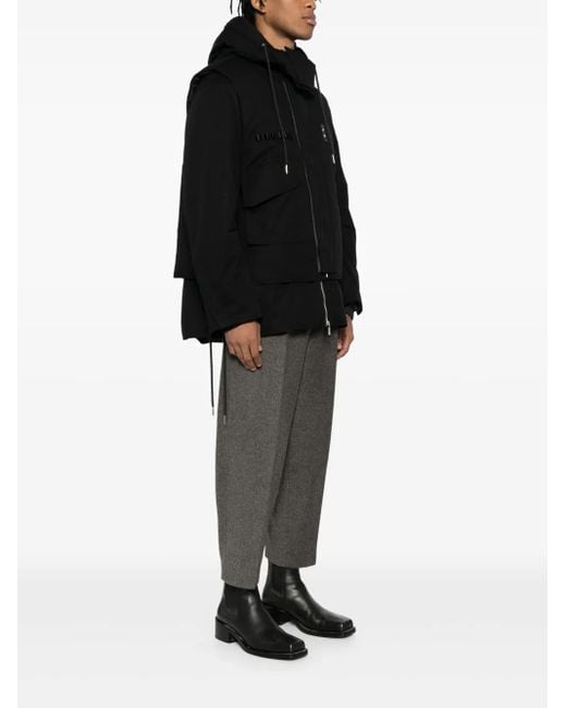 Helmut Lang Black Arctic Double Puffer Jacket for men