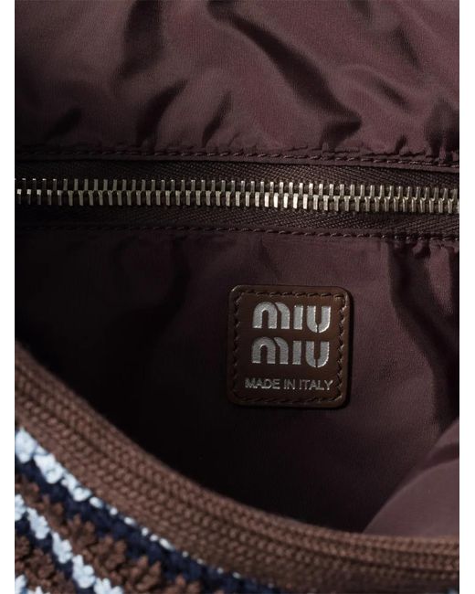 Miu Miu Black Ivy Crochet Bag