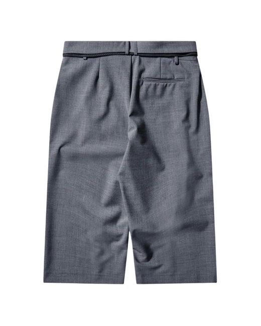 OTTOLINGER Gray Asymmetric Strapped Shorts