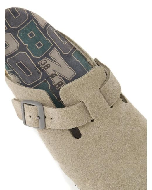 Mules Boston À Boucle Birkenstock en coloris Gray