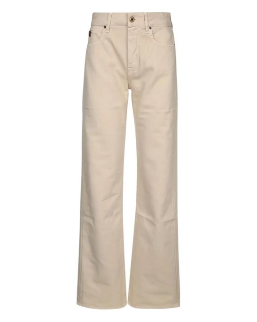 Jacob Cohen Natural Wide-Leg Trousers