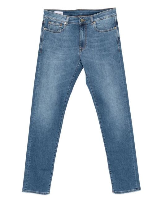 Incotex Blue Straight-Leg Jeans for men