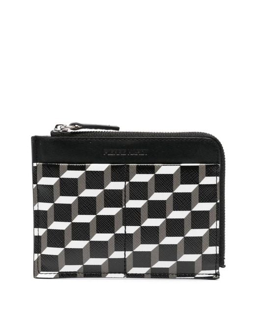 Pierre Hardy Black Perspective Cube Leather Wallet