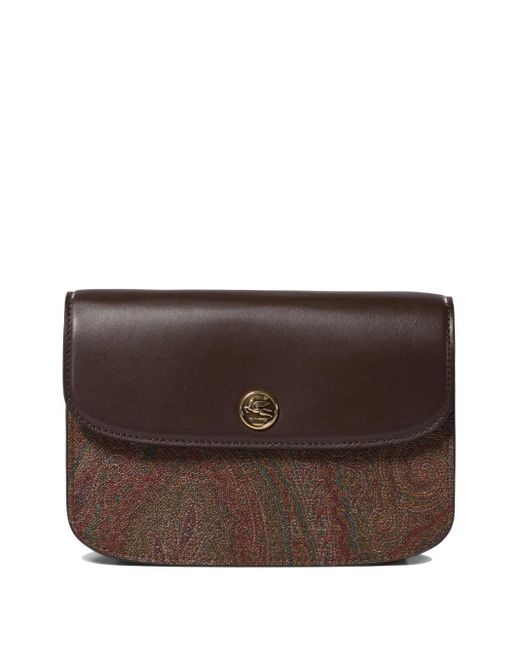 Borsa A Tracolla Con Stampa Paisley di Etro in Brown