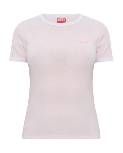 KENZO Pink Geripptes Gots Boke Flower 2.0 Top
