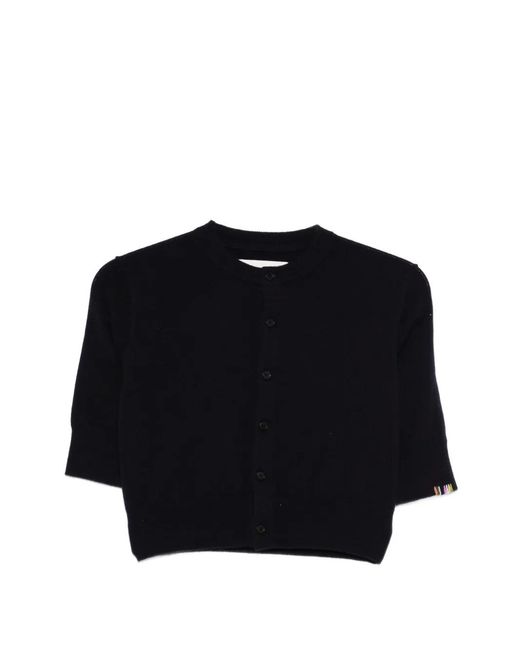 Extreme Cashmere Black Super Little Button Cardigan
