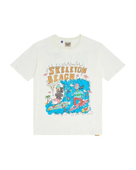 GALLERY DEPT. White Illustration-Print T-Shirt for men