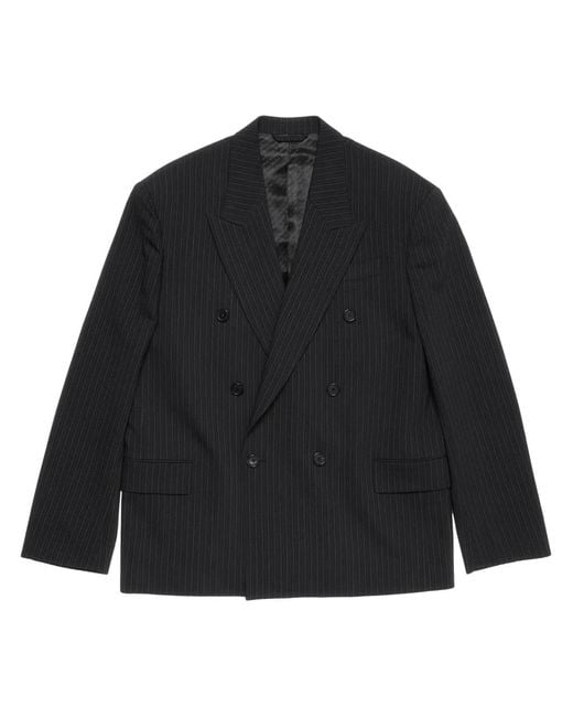Acne Black Pinstriped Blazer for men