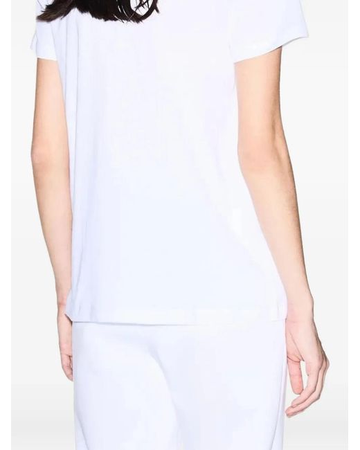 ARMANI EXCHANGE White Logo-Print Cotton T-Shirt