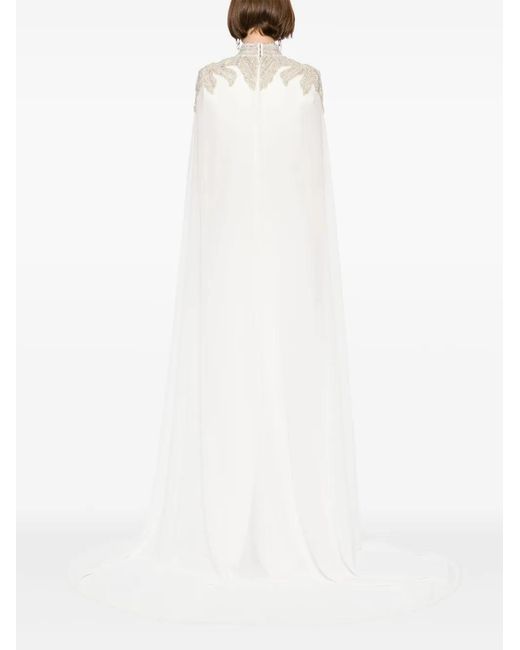 Saiid Kobeisy White Embroidered Maxi Dress