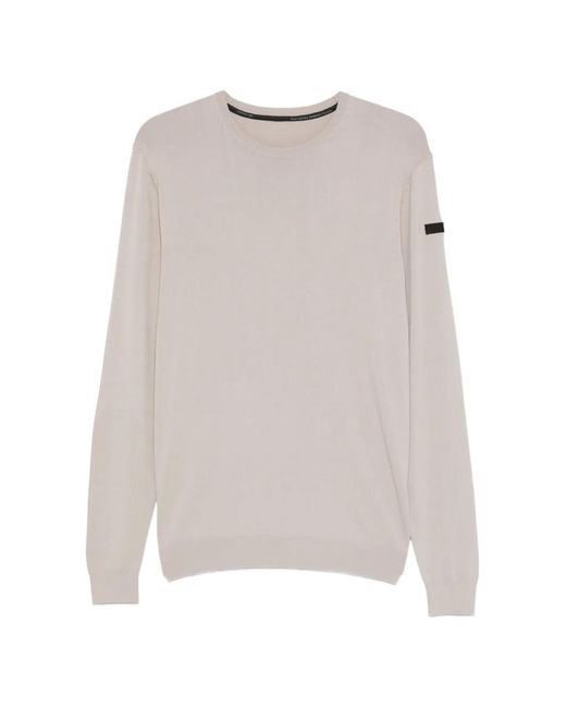 Rrd White Crew-Neck Sweater for men