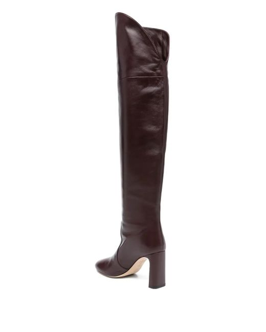 Stuart Weitzman Brown 90Mm Block-Heel Over-The-Knee Boots