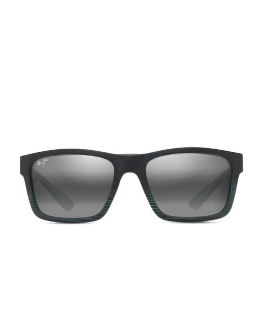 Maui Jim Gray The Flats Rectangle-Frame Sunglasses