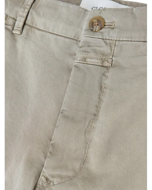Closed Gray Side-Pockets Chino Shorts for men
