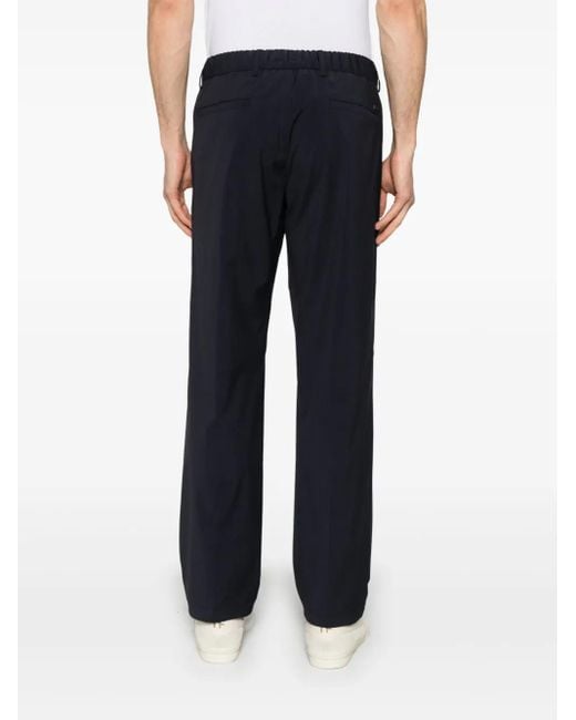 Herno Blue Cotton Trousers for men