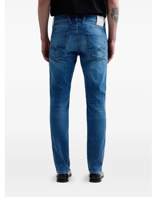 Replay Blue Five-Pocket Jeans for men