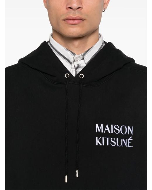 Hoodie À Imprimé Waterfall Maison Kitsuné pour homme en coloris Black