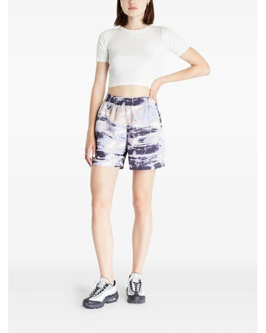 Nike Purple ACG Shorts mit durchgehendem Print