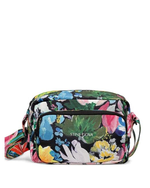 Stine Goya Green Floral Crossbody Bag