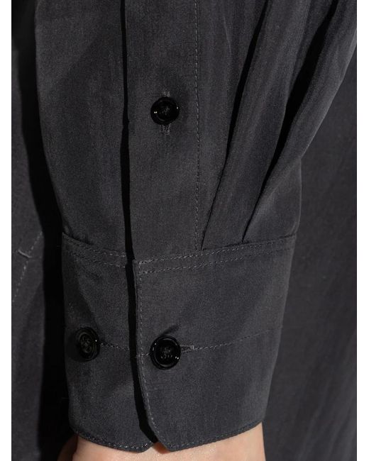 Lemaire Gray Pocket Button Shirt