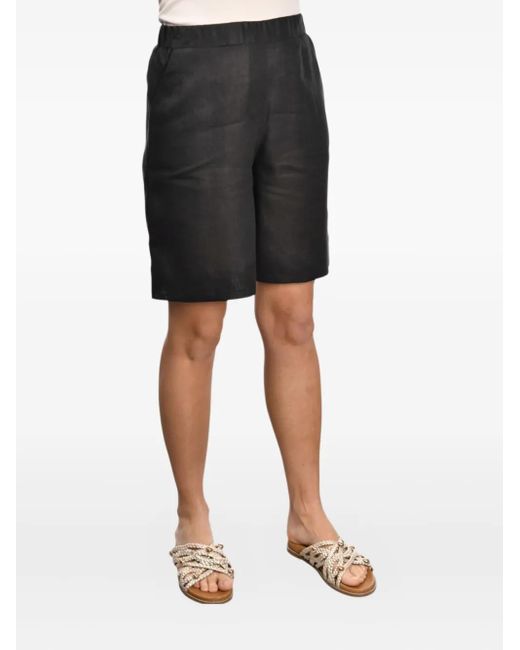 Gran Sasso Linen Shorts Black
