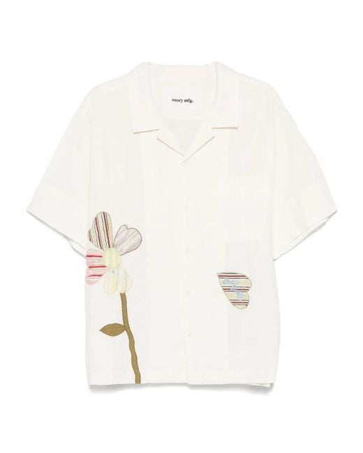 STORY mfg. Greetings Overhemd in het White voor heren