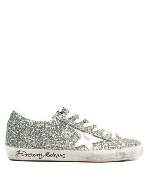 Golden Goose Deluxe Brand White Super-Star Leather Sneakers