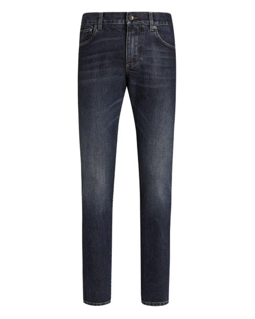 Dolce & Gabbana Blue Denim Cotton Jeans for men