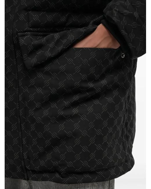 Chaqueta con monograma y capucha Daily Paper de hombre de color Black