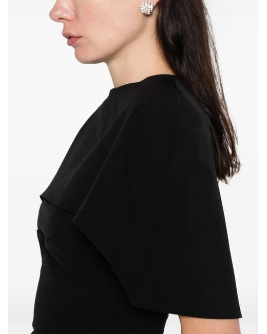 Axel 113 Black Scarlet Cape Top