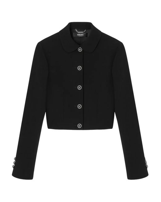 Versace Jack Met Lange Mouwen En Knopen in het Black