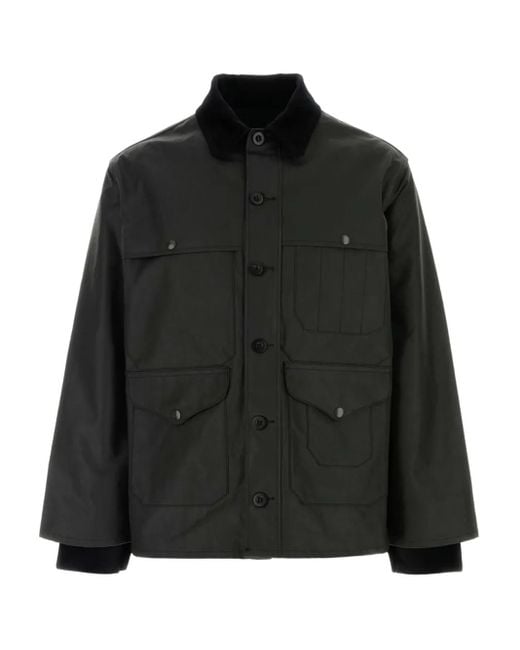 Chaqueta con motivo de cuadros Junya Watanabe de hombre de color Black