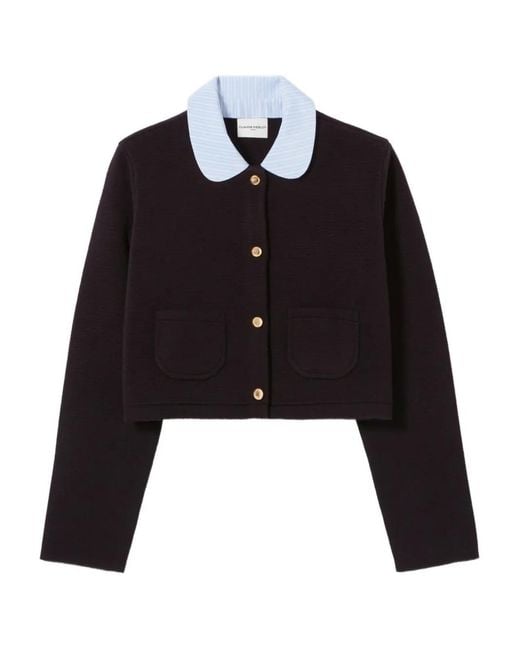 Claudie Pierlot Black Collared Cardigan