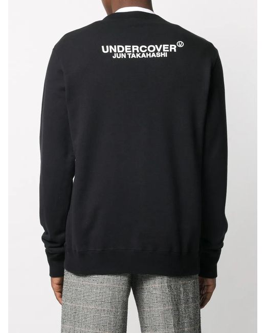 Undercover Black Graphic Print Sweatshirt for men