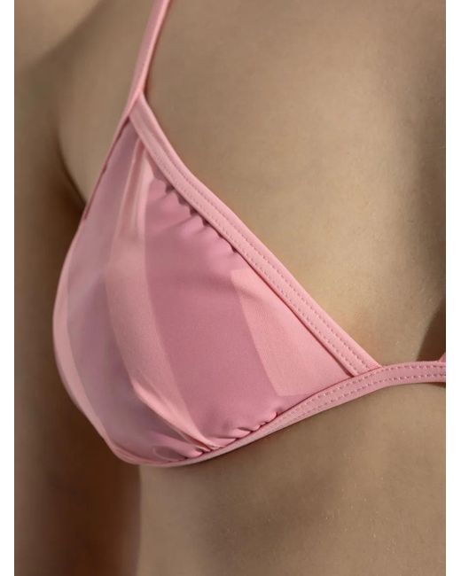 DIESEL Pink Bfb-Sees-A Triangle Bikini Top