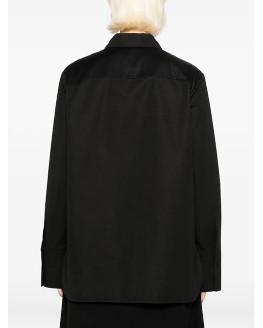 Jil Sander Black Cotton Shirt