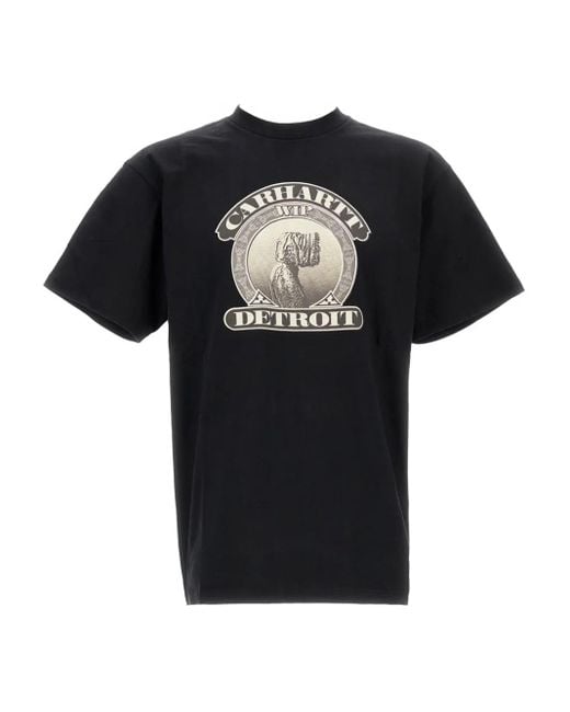 Carhartt Black Graphic-Print Cotton T-Shirt for men
