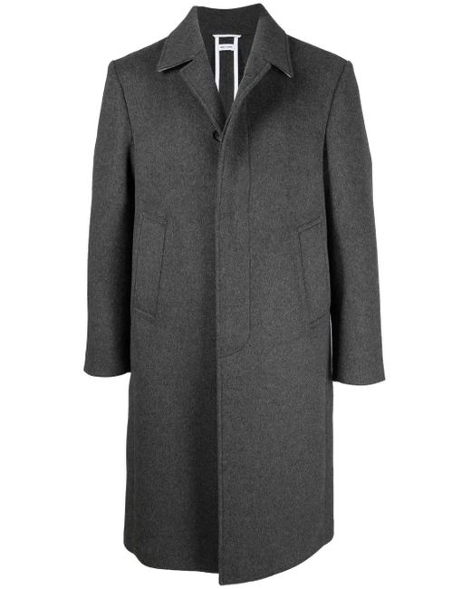 Thom Browne Gray Single-Breasted Coat for men