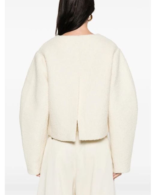 Soft Goat Natural Boucle Jacket