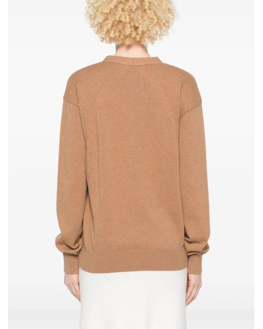 Jil Sander Vネック カーディガン Natural