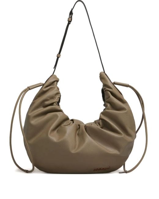 Marni Scrunchie Schultertasche in Metallic für Herren