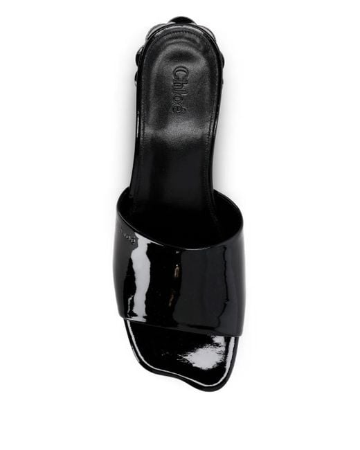 Chloé レザーミュール Black