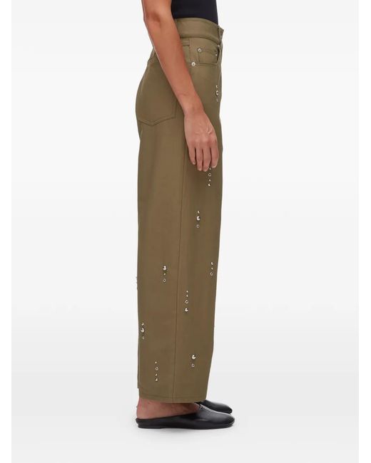 3.1 Phillip Lim Green Studded Trousers
