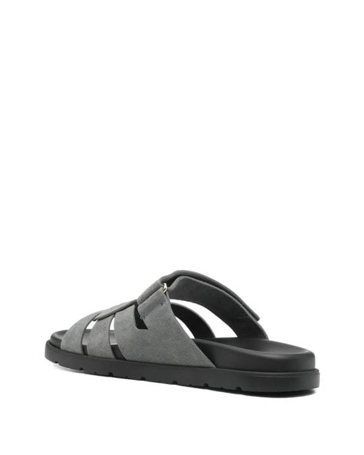 Doucal's White Coco Caged-Design Sandals