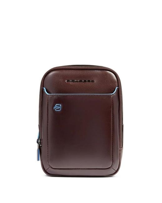 Piquadro Purple Logo-Plaque Ipad Cross Body Bag for men