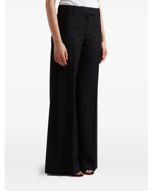 Alexander McQueen Blue Wool Trousers