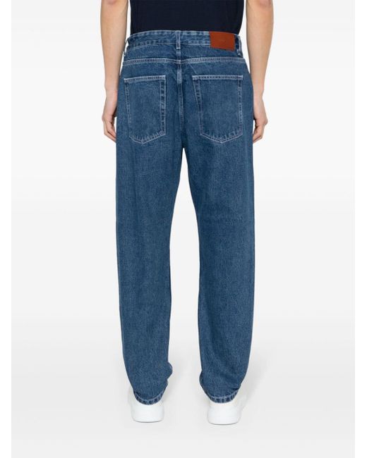 Studio Nicholson Blue Low-rise Straight-leg Jeans for men