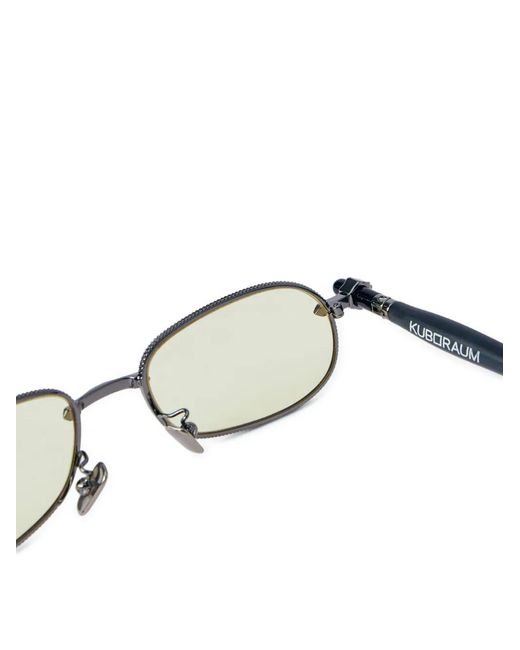 Kuboraum Metallic P78 Geometric-Frame Sunglasses